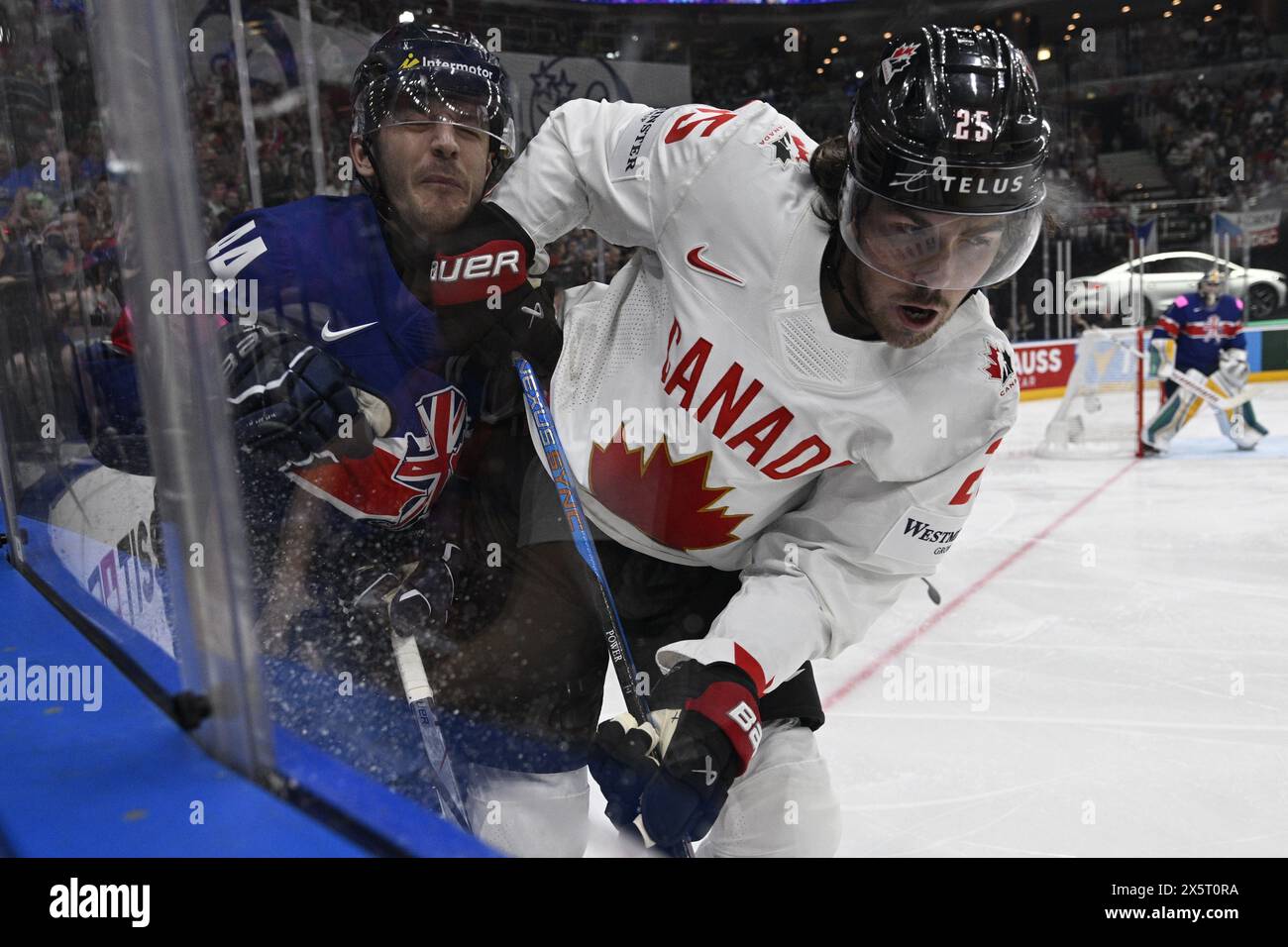 Prag, Tschechische Republik. Mai 2024. Großbritannien gegen Kanada Gruppenspiel Der IIHF-Weltmeisterschaft 2024 in Prag, Tschechien, am 11. Mai 2024. Quelle: Michal Kamaryt/CTK Photo/Alamy Live News Stockfoto