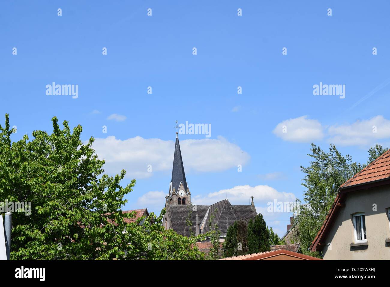 Dorf Wittring in Nordfrankreich Stockfoto