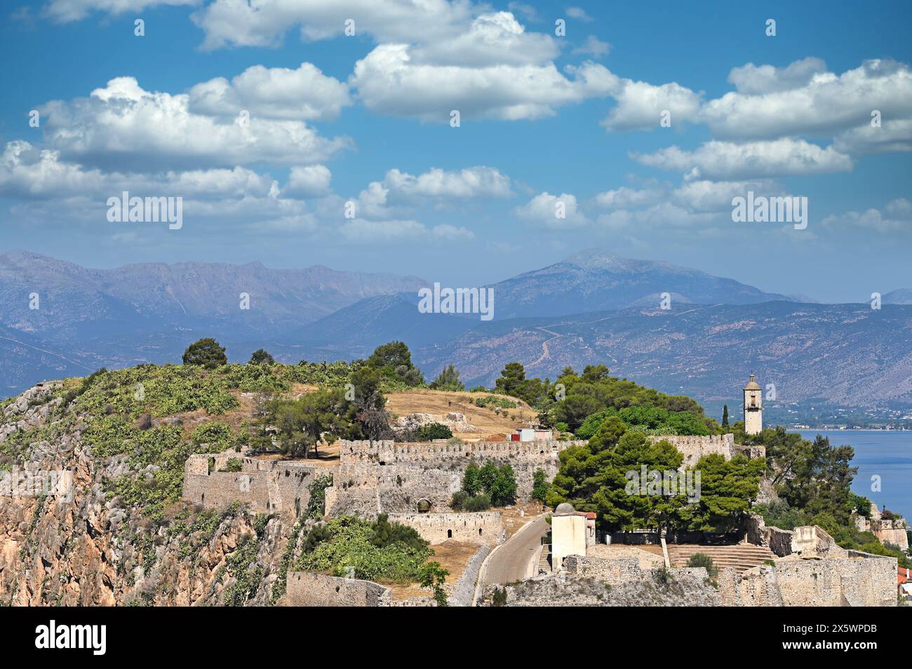 Schloss Acronafplia in Nafplio, Peloponnes, Griechenland Stockfoto