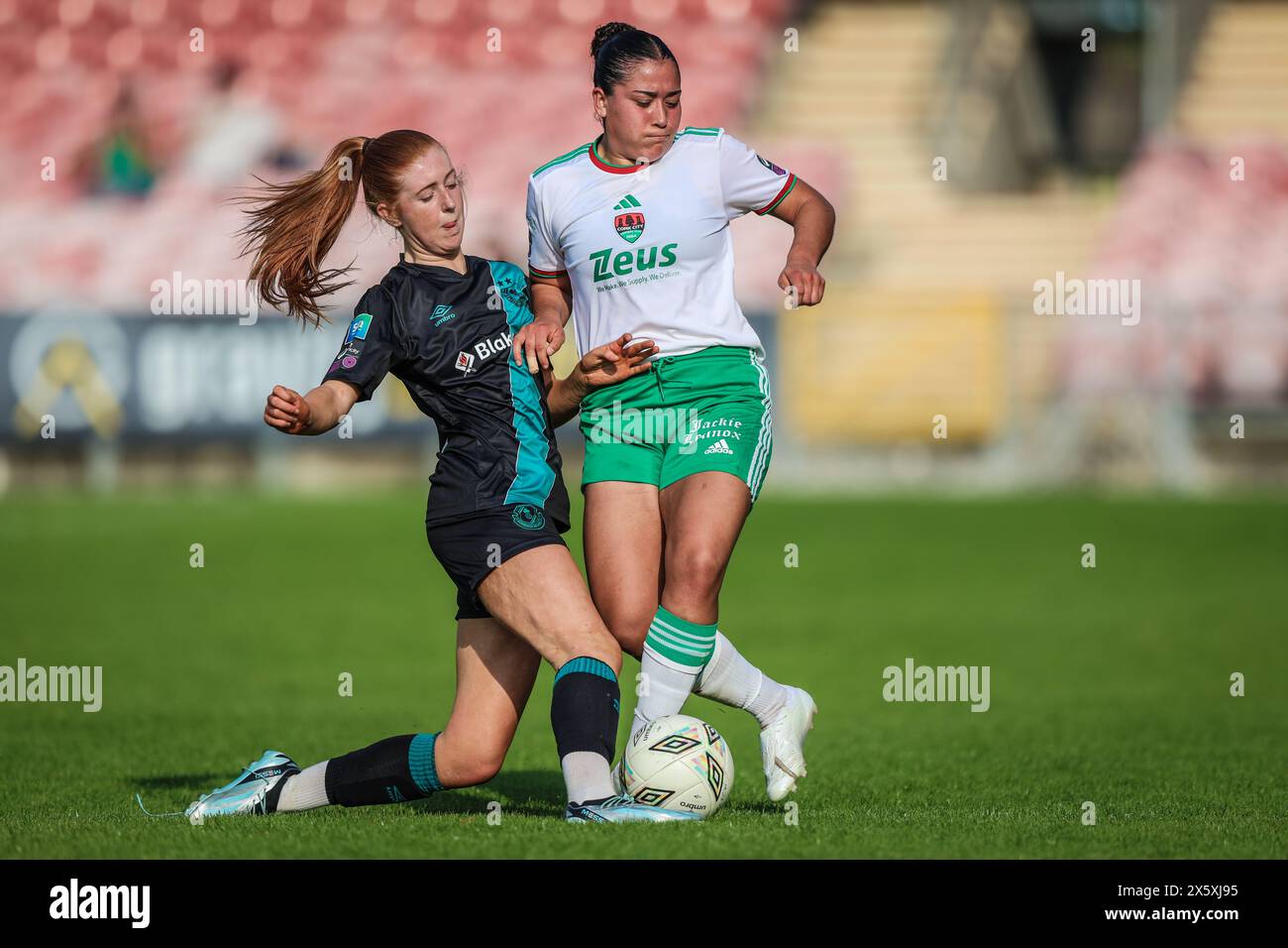 Mai 2024, Cork, Irland - Premier League der Frauen: Cork City FC (2) gegen Shamrock Rovers FC (1) Stockfoto