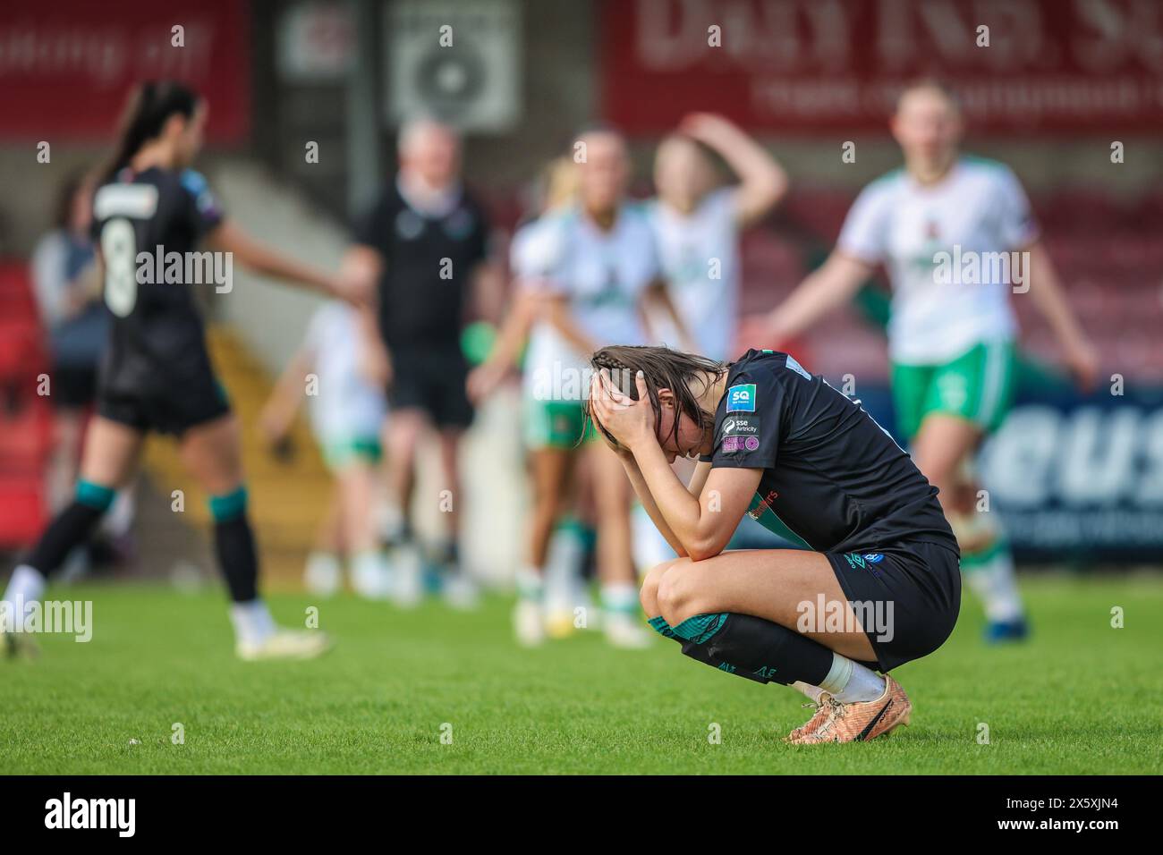 Mai 2024, Cork, Irland - Premier League der Frauen: Cork City FC (2) gegen Shamrock Rovers FC (1) Stockfoto