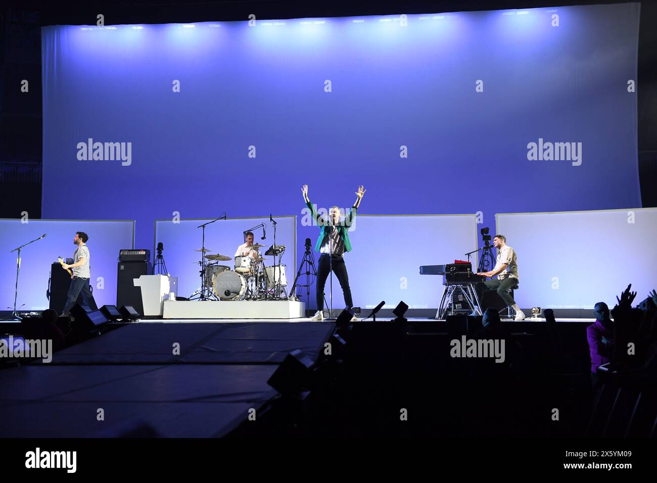 LONDON, ENGLAND – 11. MAI: Jesse Quin, Richard Hughes, Tom Chaplin und Tim Rice-Oxley von Keane in der O2 Arena, Greenwich am 11. Mai 2024 in London, England. CAP/MAR ©MAR/Capital Pictures Stockfoto