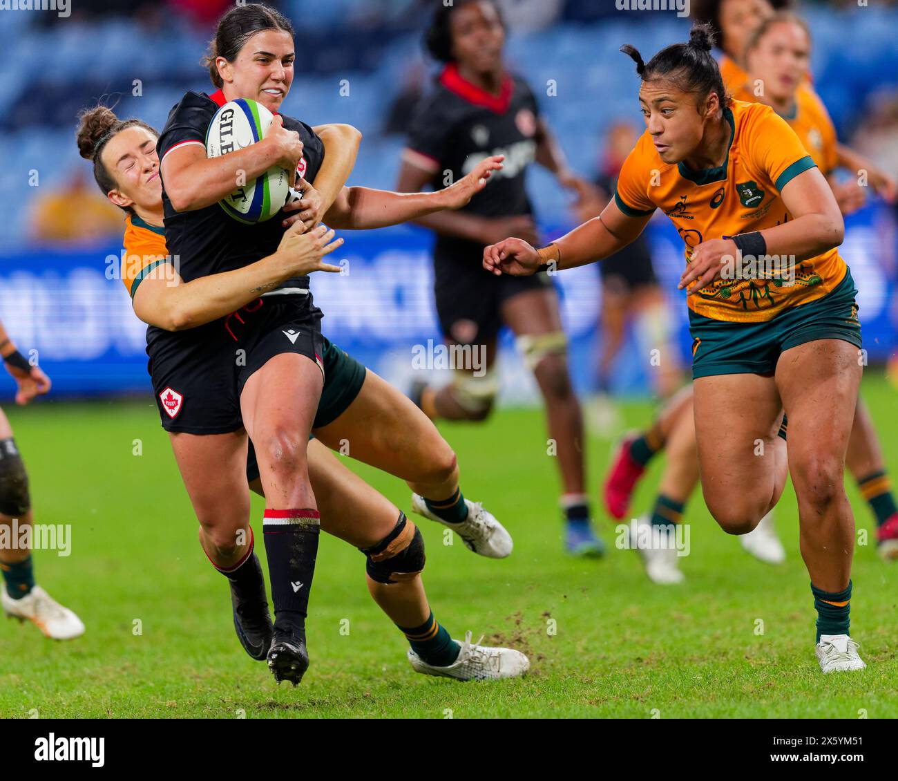 Sydney, Australien. Mai 2024. Julia schnell aus Kanada wird 2024 beim Spiel der Pacific Four Series zwischen den australischen Wallaroos und Kanada im Allianz Stadium am 11. Mai 2024 in Sydney (Australien) ausgetragen Credit: IOIO IMAGES/Alamy Live News Stockfoto Sydney, Australien. Mai 2024. Julia schnell aus Kanada wird 2024 beim Spiel der Pacific Four Series zwischen den australischen Wallaroos und Kanada im Allianz Stadium am 11. Mai 2024 in Sydney (Australien) ausgetragen Credit: IOIO IMAGES/Alamy Live News Stockfoto