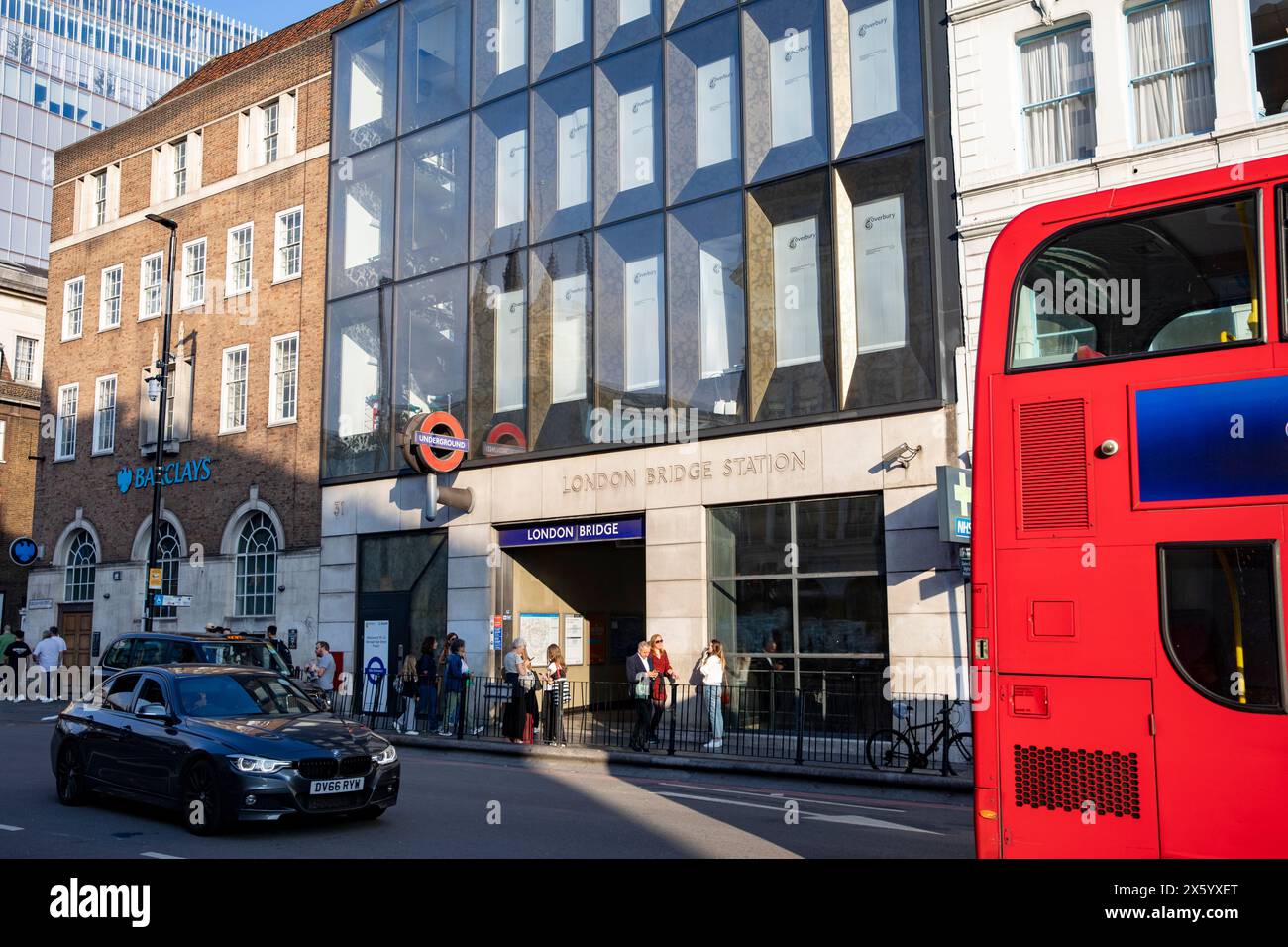 Eintritt zum U-Bahnhof London Bridge, London, UK, 2023 Stockfoto