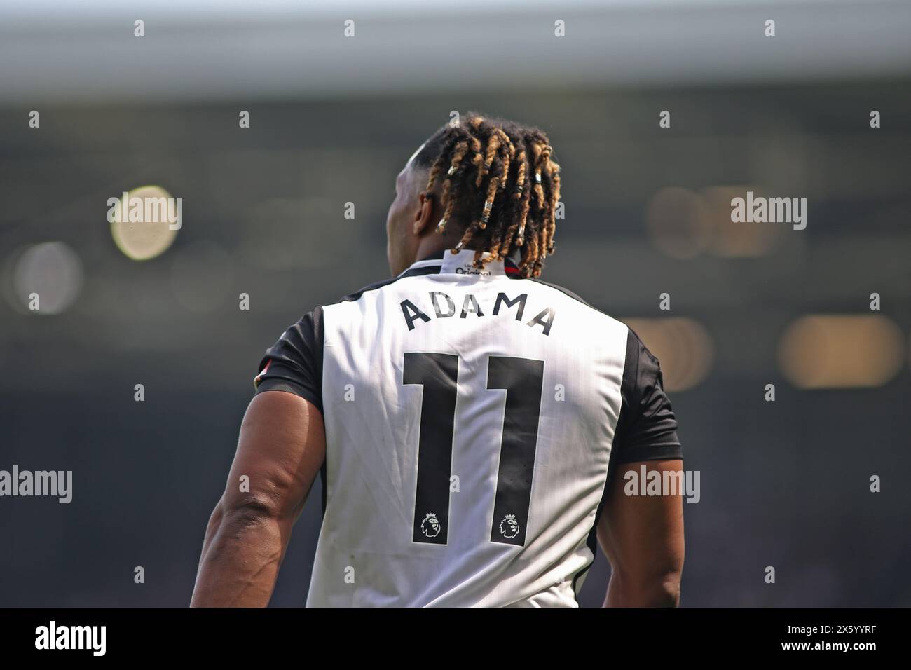 London, Großbritannien. Mai 2024. London, 11. Mai 2024: Adama Traore of Fulham während des Premier League-Spiels zwischen Fulham und Manchester City im Craven Cottage am 11. Mai 2024 in London. (Pedro Soares/SPP) Credit: SPP Sport Press Photo. /Alamy Live News Stockfoto