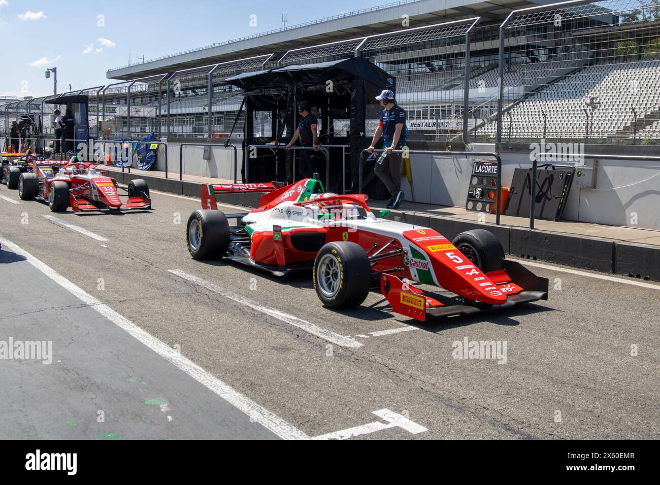 10. Mai 2024, Hockenheimring (Deutschland: Freies Training der FRECA (Formel regional by Alpine 2024). Bild: Rafael Camara (Brasilien) Stockfoto