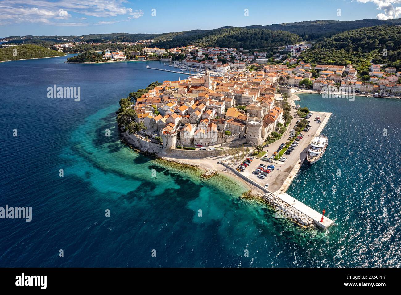 Korcula, Kroatien, Europa | Korcula, Kroatien, Europa Stockfoto