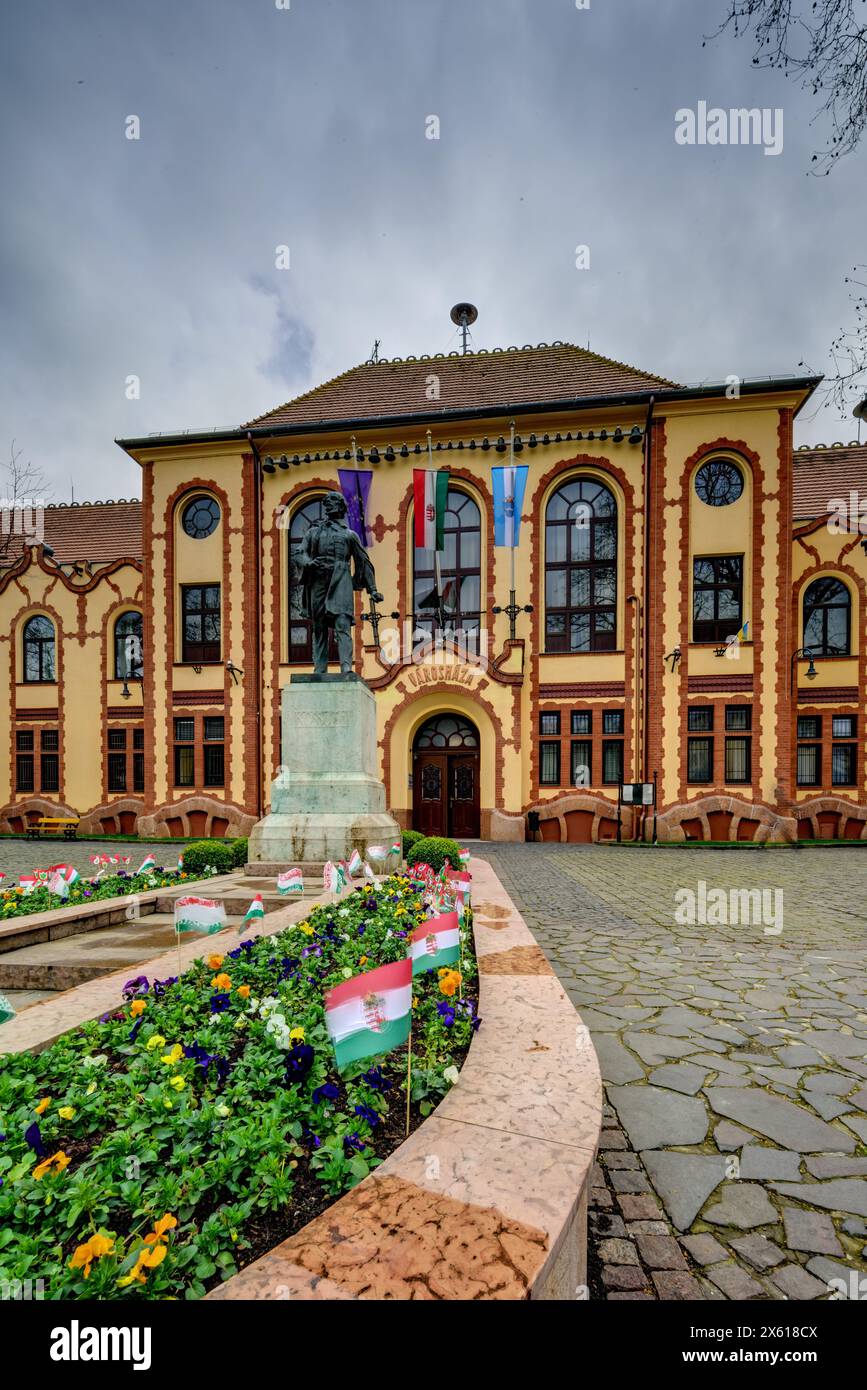 Budapest, Rathaus des XX. Bezirks, Henrik Böhm, Armin Hegedüs 1906 // Budapest, Rathaus XX. Bezirk, Henrik Böhm, Armin Hegedüs 1906 Stockfoto