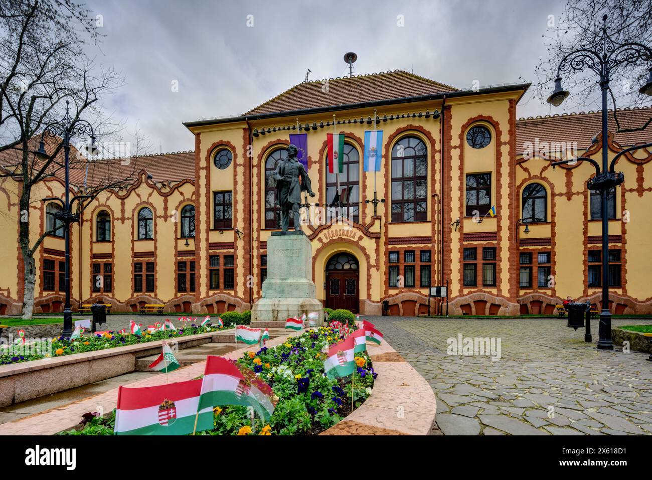 Budapest, Rathaus des XX. Bezirks, Henrik Böhm, Armin Hegedüs 1906 // Budapest, Rathaus XX. Bezirk, Henrik Böhm, Armin Hegedüs 1906 Stockfoto