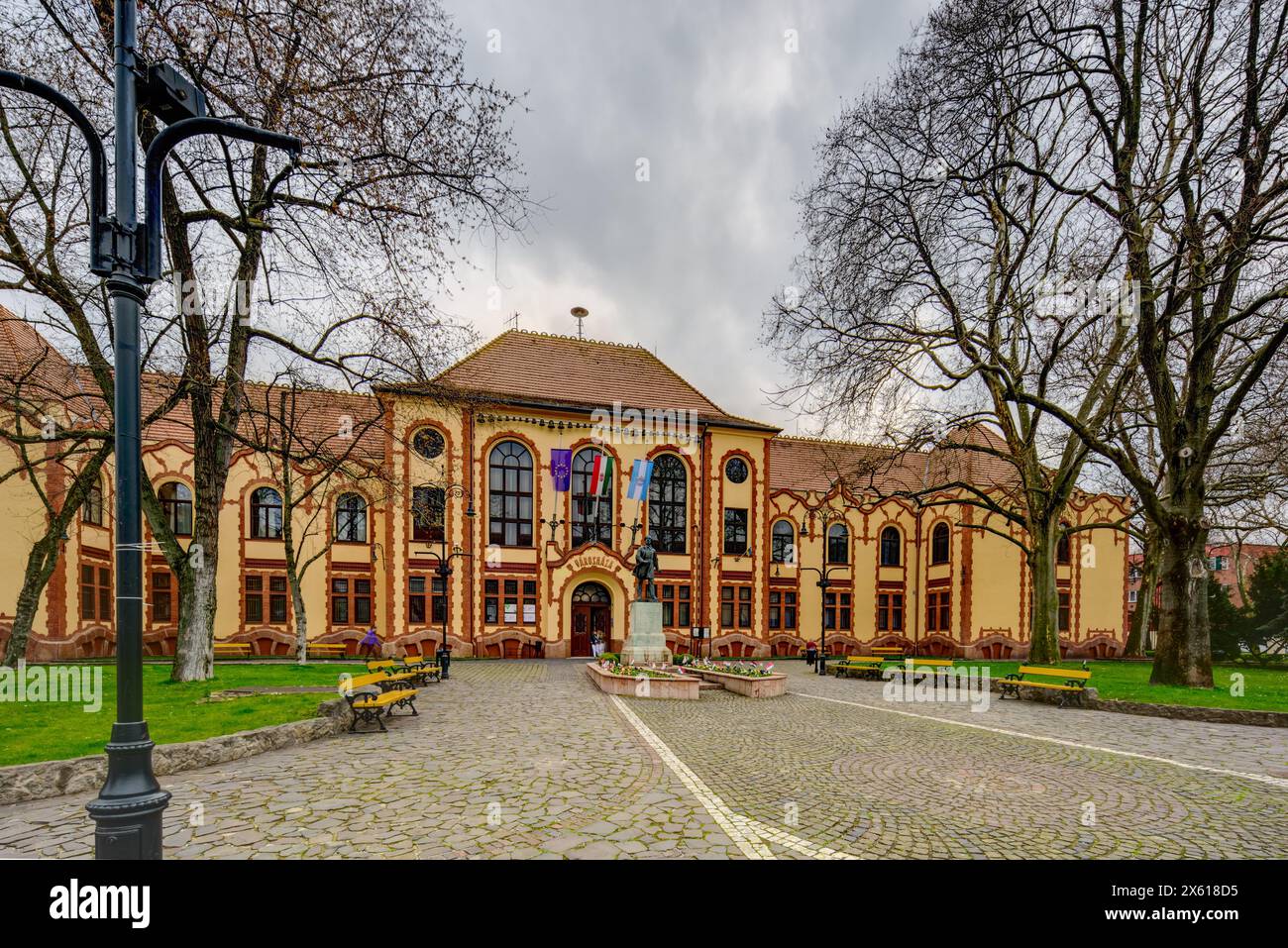 Budapest, Rathaus des XX. Bezirks, Henrik Böhm, Armin Hegedüs 1906 // Budapest, Rathaus XX. Bezirk, Henrik Böhm, Armin Hegedüs 1906 Stockfoto