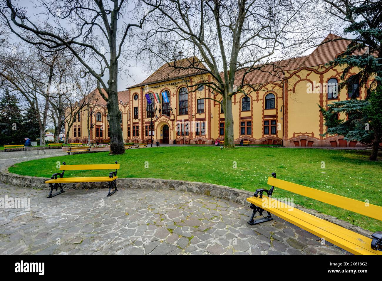 Budapest, Rathaus des XX. Bezirks, Henrik Böhm, Armin Hegedüs 1906 // Budapest, Rathaus XX. Bezirk, Henrik Böhm, Armin Hegedüs 1906 Stockfoto