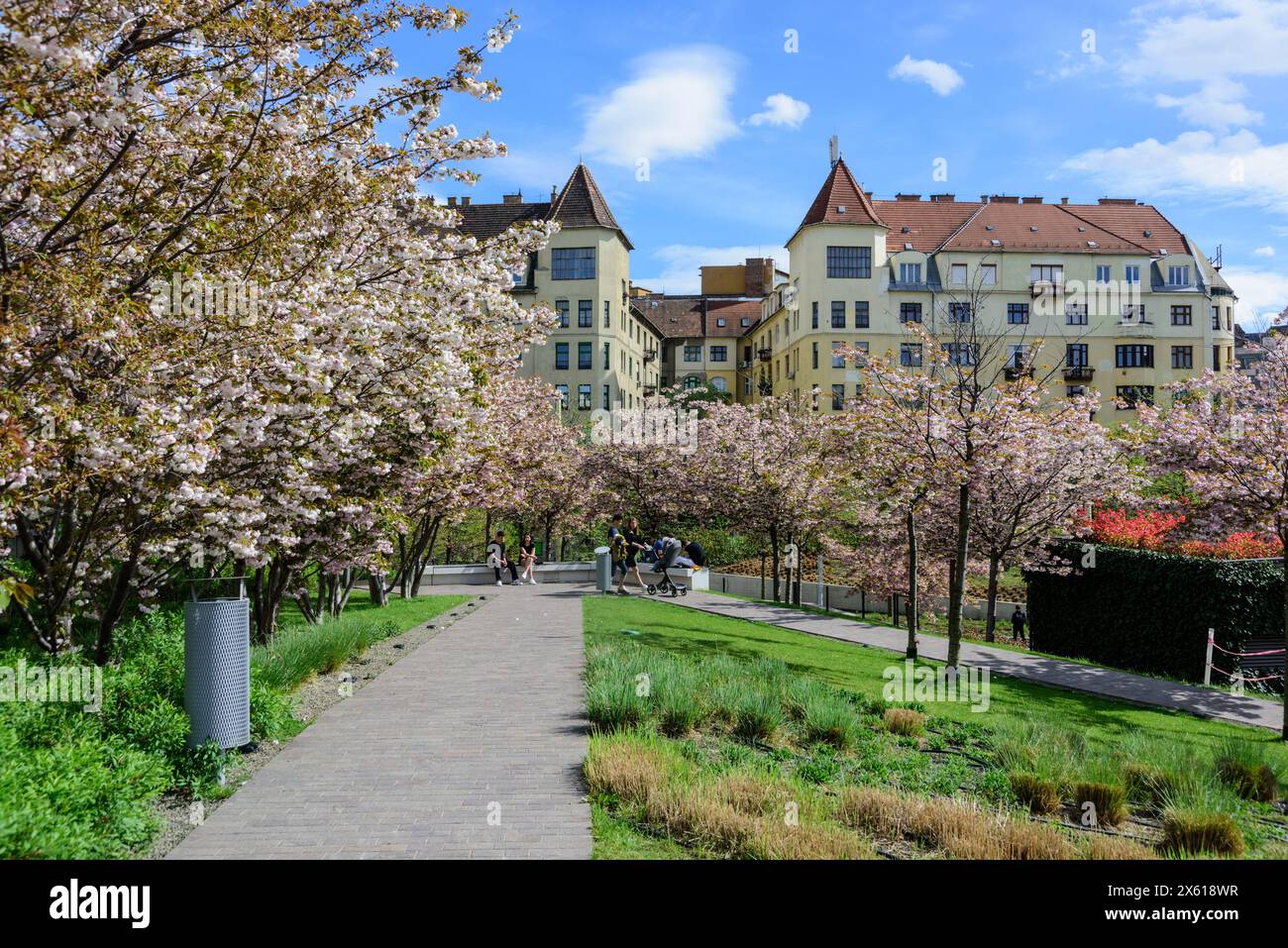 Budapest, Széllkapu Park, Millenáris Park // Budapest, Széllkapu Park, Millenáris Park Stockfoto
