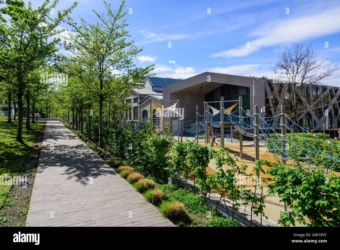 Budapest, Széllkapu Park, Millenáris Park // Budapest, Széllkapu Park, Millenáris Park Stockfoto