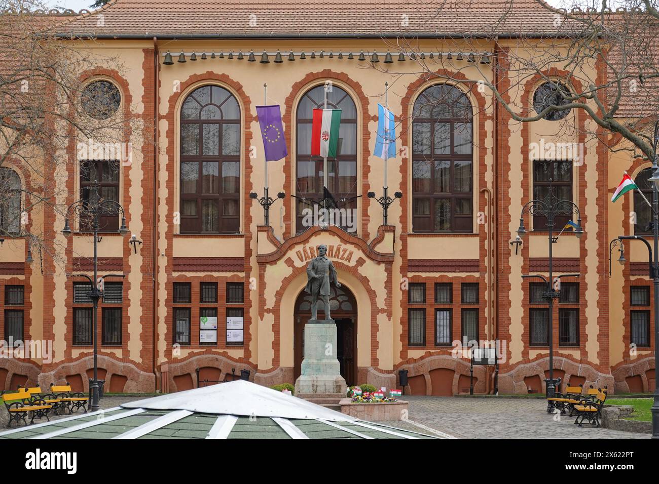 Budapest, Rathaus des XX. Bezirks, Henrik Böhm, Armin Hegedüs 1906 // Budapest, Rathaus XX. Bezirk, Henrik Böhm, Armin Hegedüs 1906 *** Budapest, Stockfoto