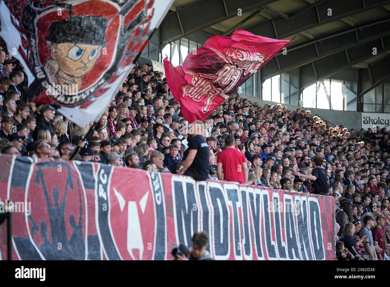 Herning, Dänemark. Mai 2024. Superliga-Spiel zwischen FC Midtjylland und AGF in der MCH Arena in Herning, Sonntag, 12. Mai 2024. (Foto: Bo Amstrup/Scanpix 2024) Credit: Ritzau/Alamy Live News Stockfoto