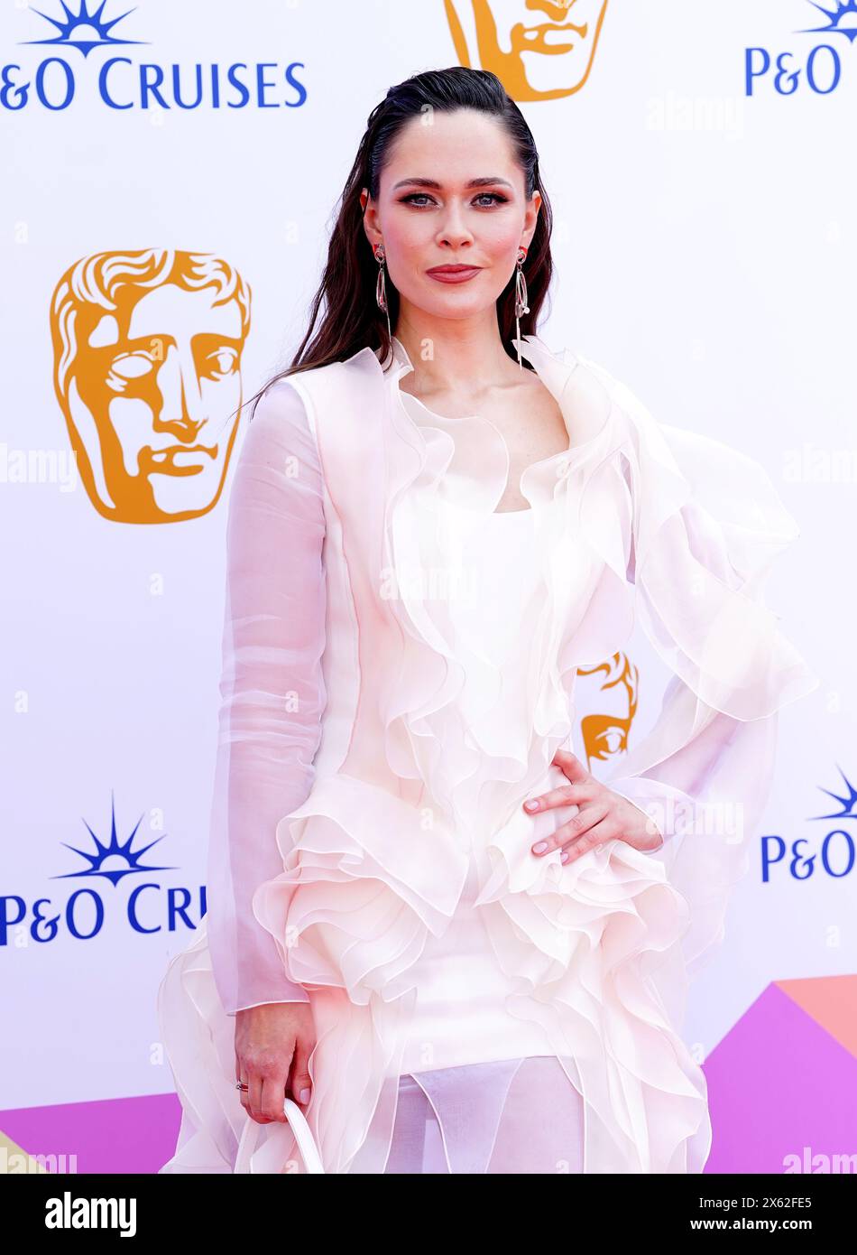 Julia Sanina nahm an den BAFTA TV Awards 2024 in der Royal Festival Hall in London Teil. Bilddatum: Sonntag, 12. Mai 2024. Stockfoto
