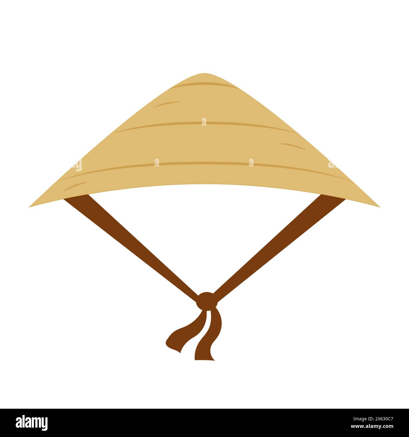 Traditionelle Vietnamesische Hutfigur Stock Vektor