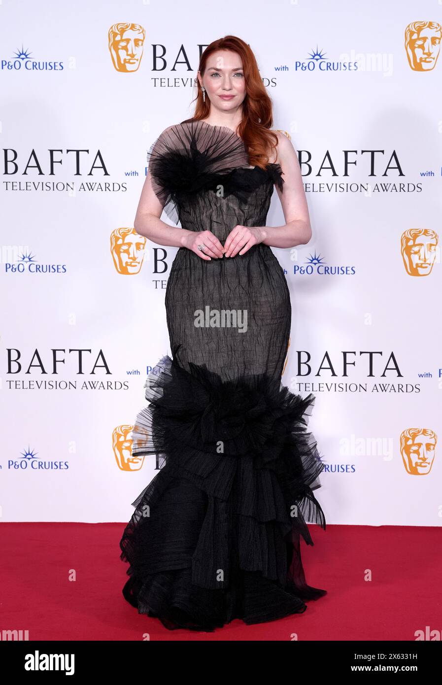 Eleanor Tomlinson im Pressesaal der BAFTA TV Awards 2024 in der Royal Festival Hall in London. Bilddatum: Sonntag, 12. Mai 2024. Stockfoto