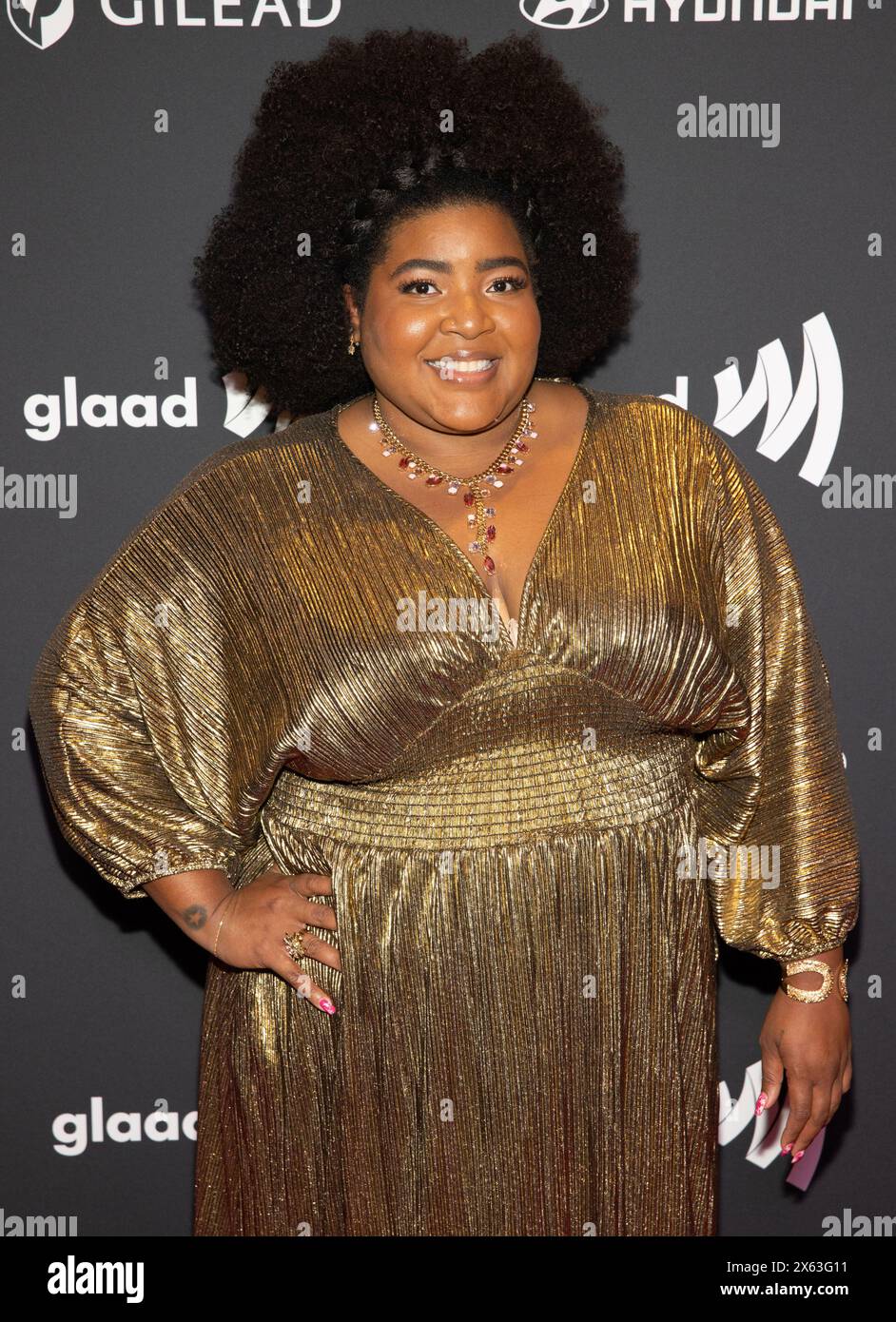 11. Mai 2024, New York, New York, USA: Dulce Sloan nimmt an den 35. Jährlichen GLADD Media Awards im New York Hilton Midtown in New York Teil. (Credit Image: © Photo Image Press via ZUMA Press Wire) NUR REDAKTIONELLE VERWENDUNG! Nicht für kommerzielle ZWECKE! Stockfoto