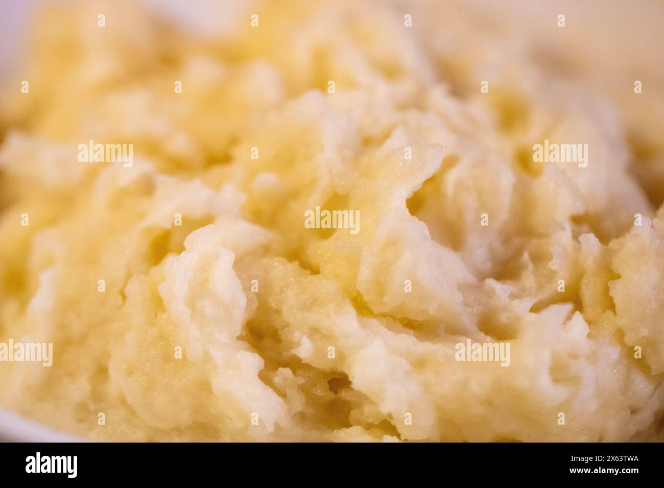 Nahaufnahme auf Kartoffelpüree Stockfoto