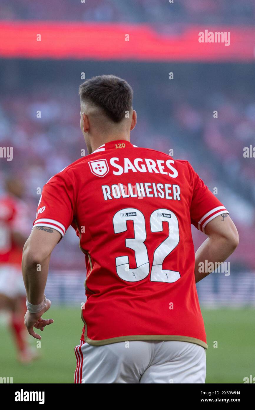 Lissabon, Portugal. Mai 2024. Mai 2024. Lissabon, Portugal. Benficas Stürmer aus Argentinien Benjamin Rollheiser (32) in Aktion während des Spieltags 33 der Liga Portugal Betclic, SL Benfica 5 gegen 0 FC Arouca Credit: Alexandre de Sousa/Alamy Live News Stockfoto