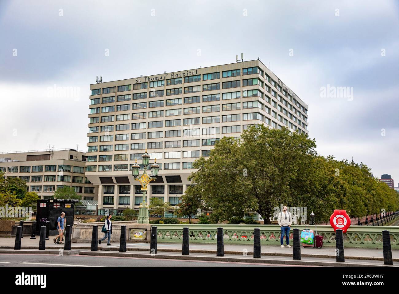 St. Thomas' Lehrkrankenhaus in Zentral-London, England, UK, 2023 Stockfoto