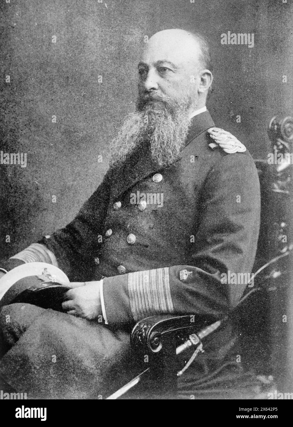 Deutscher Großadmiral Alfred von Tirpitz um 1915 Stockfoto