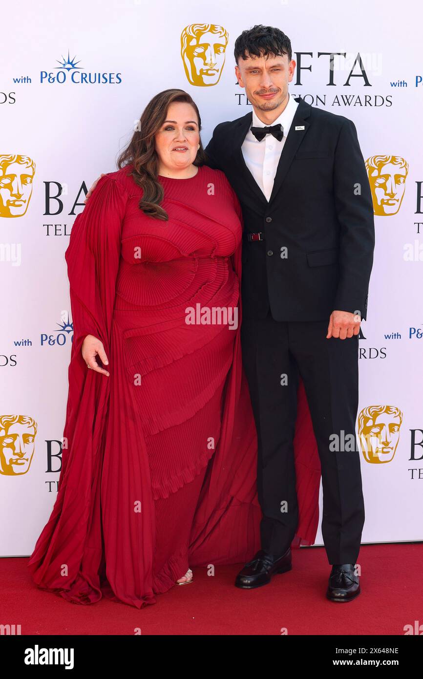 London, Großbritannien. Mai 2024. Jessica Gunning und Richard Gadd nehmen an den BAFTA Television Awards 2024 in der Royal Festival Hall in Waterloo, London, Teil. (Foto: Cat Morley/SOPA Images/SIPA USA) Credit: SIPA USA/Alamy Live News Stockfoto