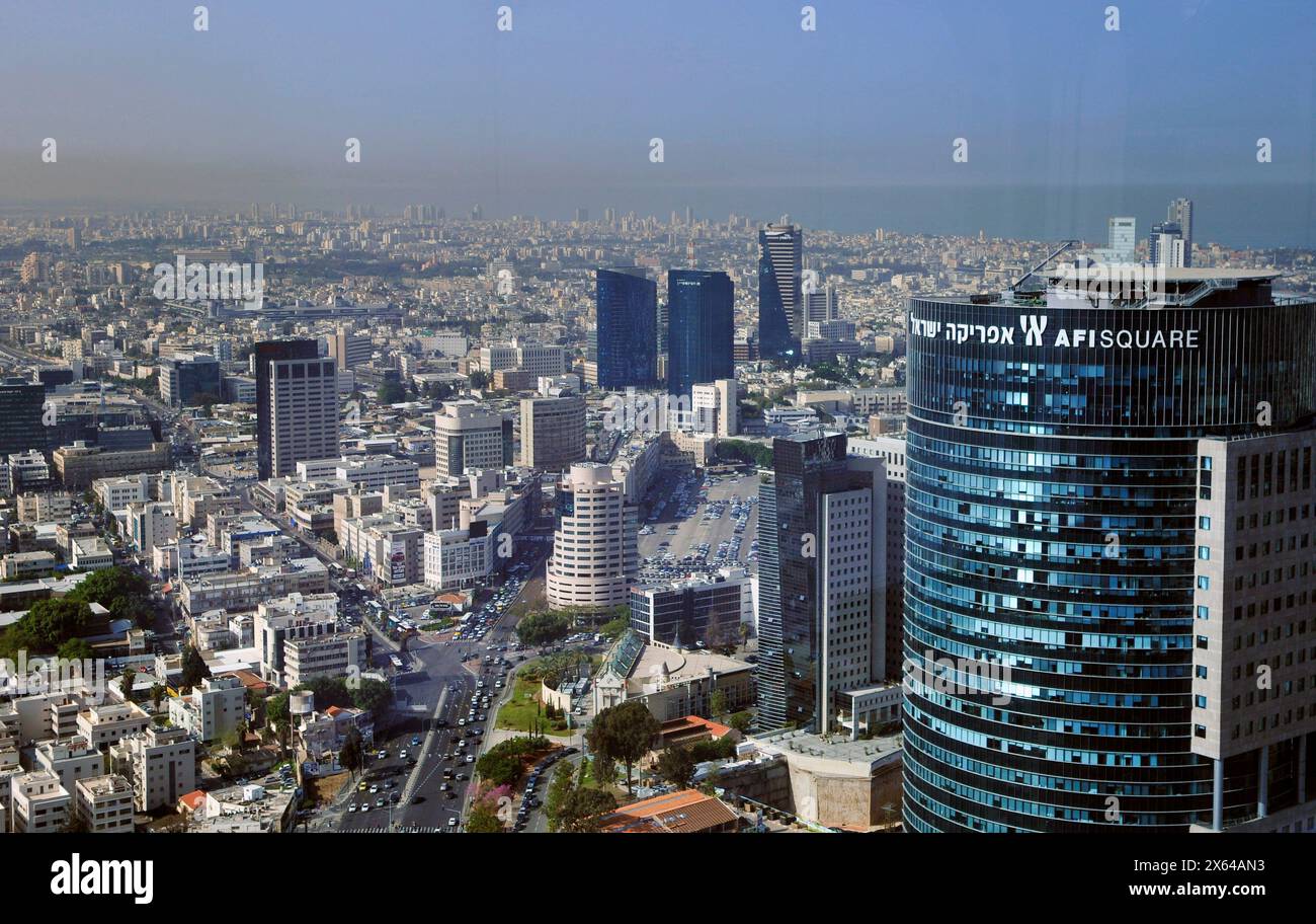 Moderne Skyline von Tel-Aviv, Israel. Stockfoto