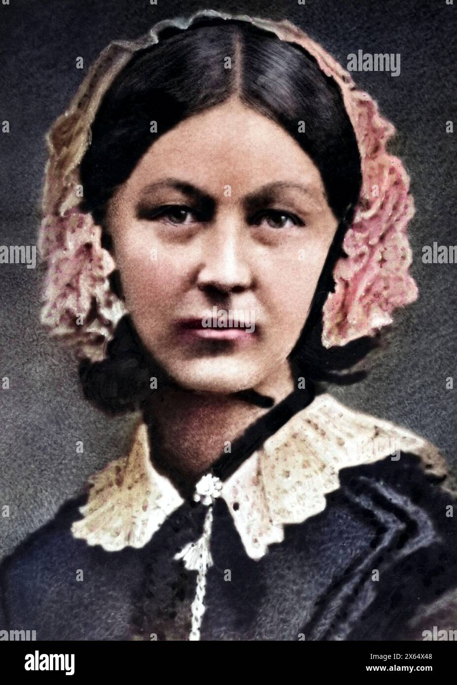 Nachtigall, Florenz, 15.5.1820 - 13.8,1910, britische Krankenschwester, Porträt, UM 1860, ADDITIONAL-RIGHTS-CLEARANCE-INFO-NOT-AVAILABLE Stockfoto