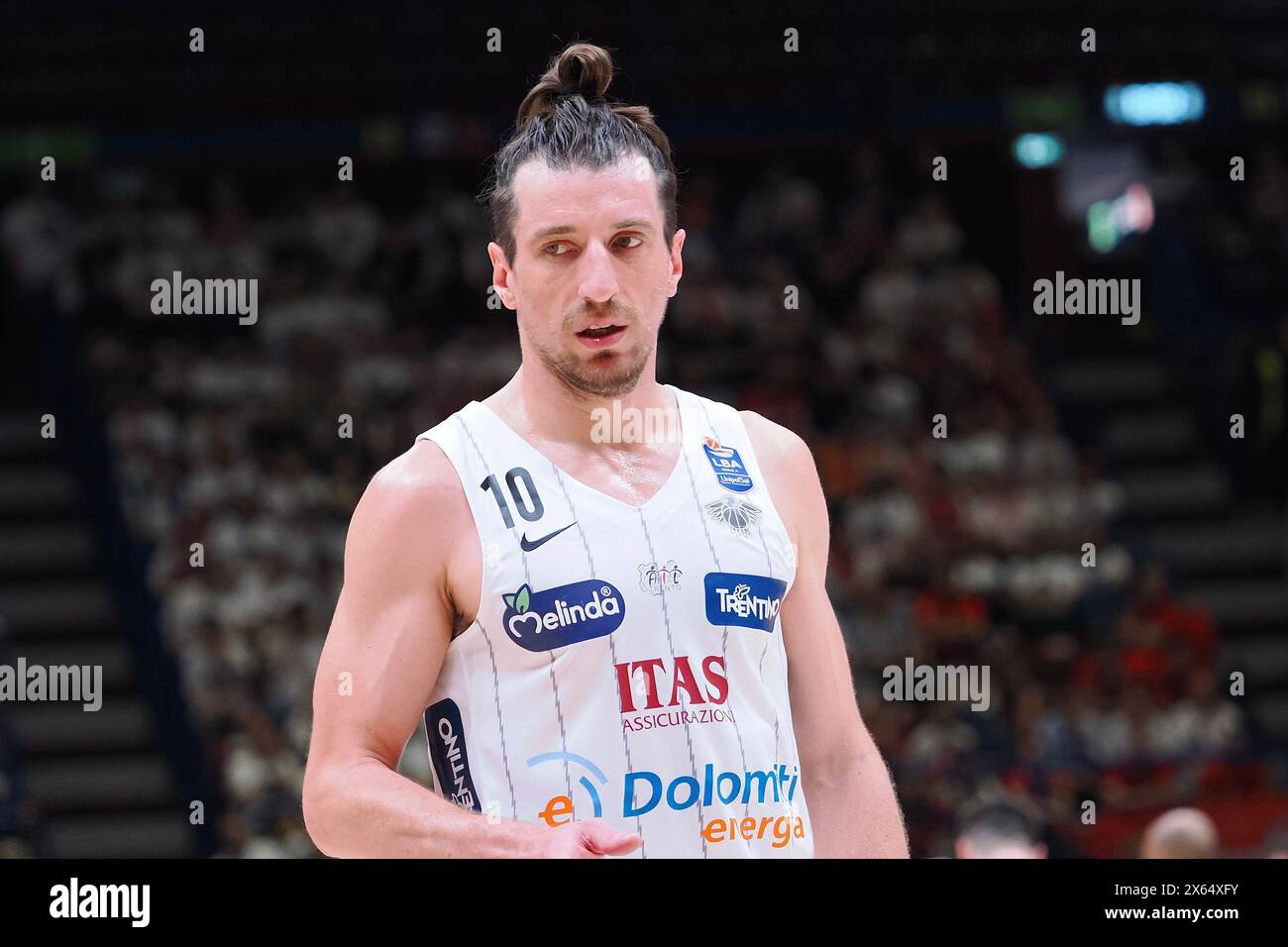 Mailand, Italien. Mai 2024. Toto Forray (Dolomiti Energia Trento) während der Playoff - EA7 Emporio Armani Milano vs Dolomiti Energia Trento, italienische Basketball Serie A Spiel in Mailand, Italien, 12. Mai 2024 Credit: Independent Photo Agency/Alamy Live News Stockfoto