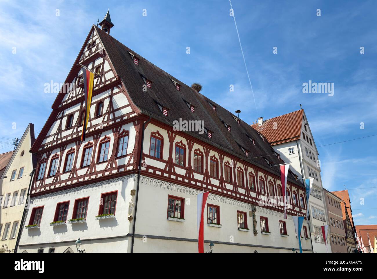 Brot- und Tanzhaus in der Altstadt nördlingen, bayern deutschland Stockfoto