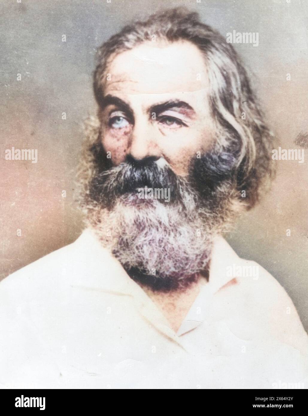 Whitman, Walt, 31.5.1819 - 26,3.1892, amerikanischer Schriftsteller, Foto von Mathew Brady, Washington D.C., ADDITIONAL-RIGHTS-CLEARANCE-INFO-NOT-AVAILABLE Stockfoto