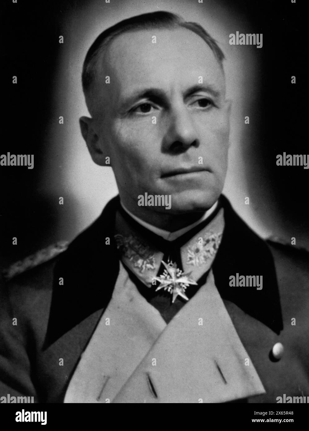 Porträt des deutschen NS-Generals Erwin Rommel, 1940er Jahre Stockfoto