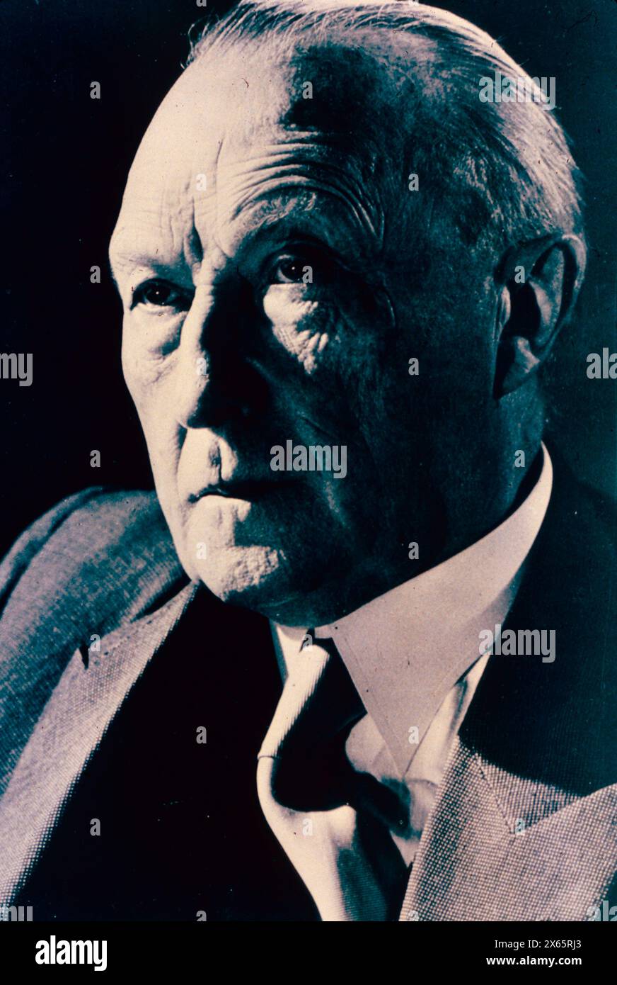Porträt des Bundeskanzlers Konrad Adenauer, 1950er Jahre Stockfoto