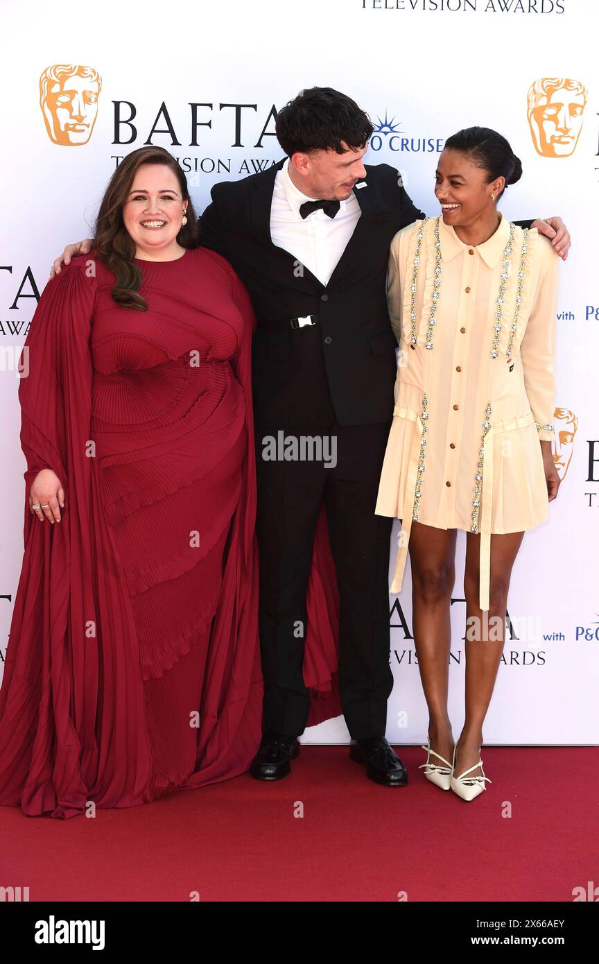 Jessica Gunning, Richard Gadd und Shalom Brune-Franklin bei der Verleihung der BAFTA TV Awards 2024 in der Royal Festival Hall. London, 12.05.2024 *** Jessica Gunning, Richard Gadd und Shalom Brune Franklin bei den BAFTA TV Awards 2024 in der Royal Festival Hall London, 12 05 2024 Foto:XS.xVasx/xFuturexImagex bafta tv 4869 Stockfoto