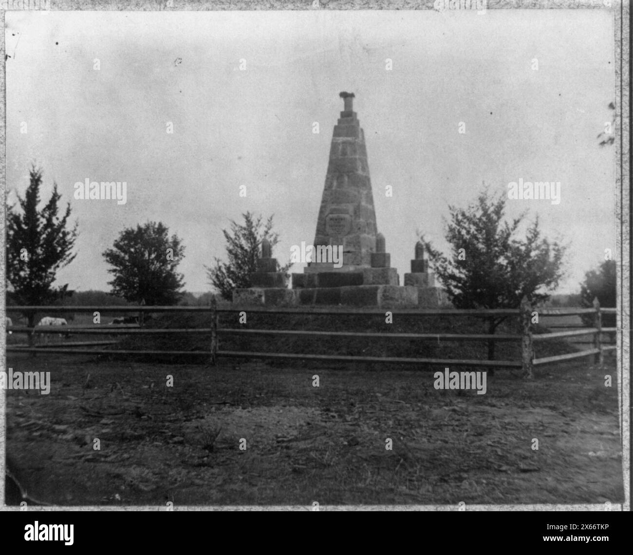 Denkmal auf dem Schlachtfeld des Bull Run, Fotos des Bürgerkriegs 1861-1865 Stockfoto