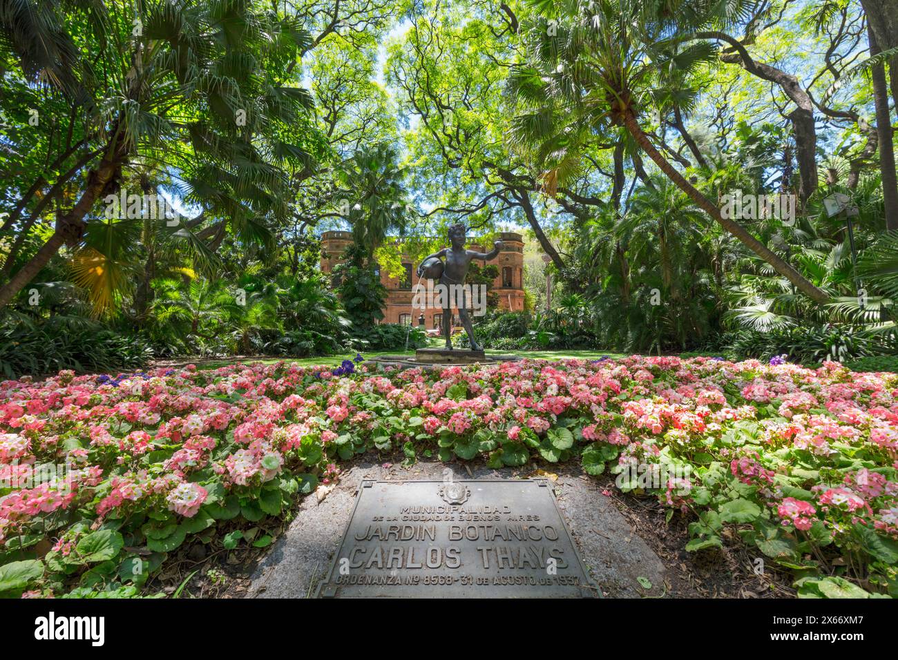 Der Botanische Garten Carlos Thays, Palermo, Buenos Aires, Argentinien. Stockfoto