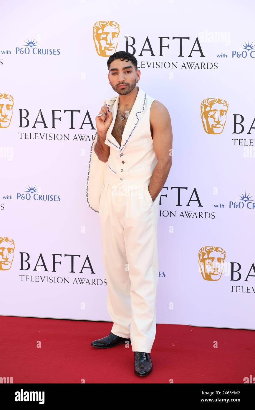 Mawaan Rizwan nimmt an den BAFTA TV Awards mit P&O Cruises 2024 in der Royal Festival Hall in London Teil. Stockfoto