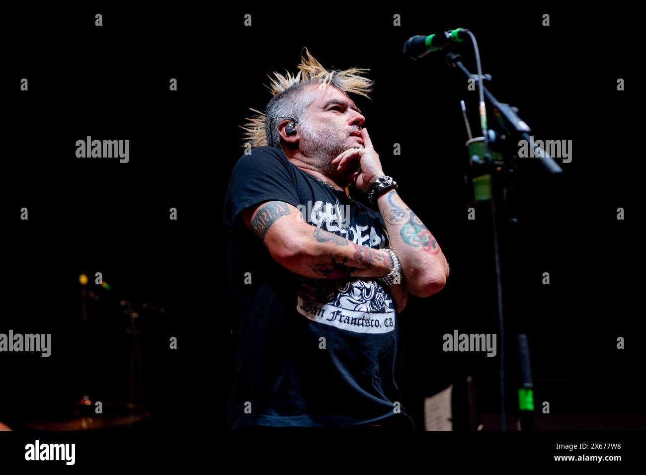 Mailand, Italien. Mai 2024. FAT Mike von der Punk-Rock-Band NOFX tritt am 12. Mai 2024 live im Carroponte in Mailand auf, um die letzten italienischen Shows ihrer Karriere zu erleben. (Foto: Mairo Cinquetti/NurPhoto) Credit: NurPhoto SRL/Alamy Live News Stockfoto