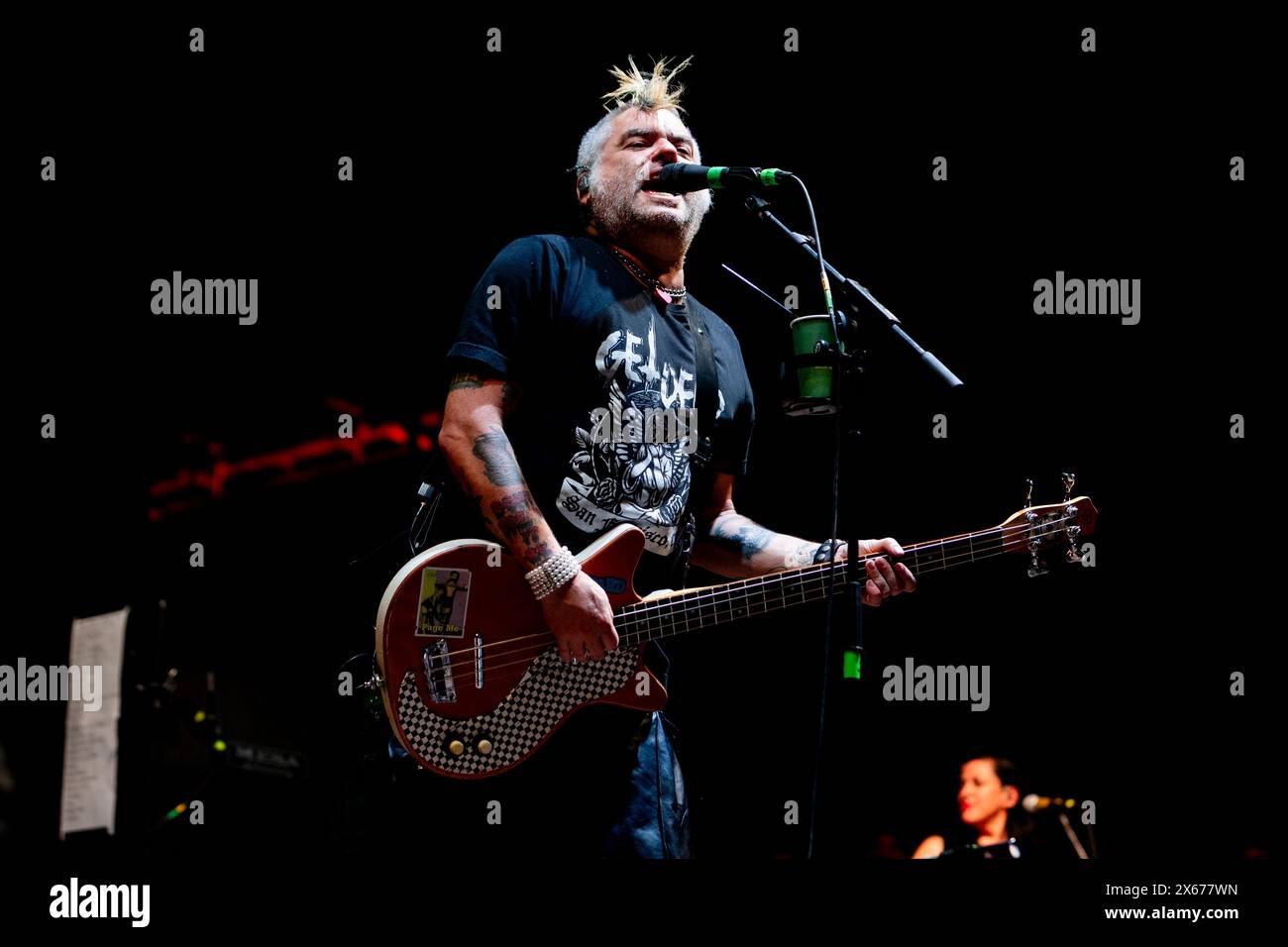 Mailand, Italien. Mai 2024. FAT Mike von der Punk-Rock-Band NOFX tritt am 12. Mai 2024 live im Carroponte in Mailand auf, um die letzten italienischen Shows ihrer Karriere zu erleben. (Foto: Mairo Cinquetti/NurPhoto) Credit: NurPhoto SRL/Alamy Live News Stockfoto