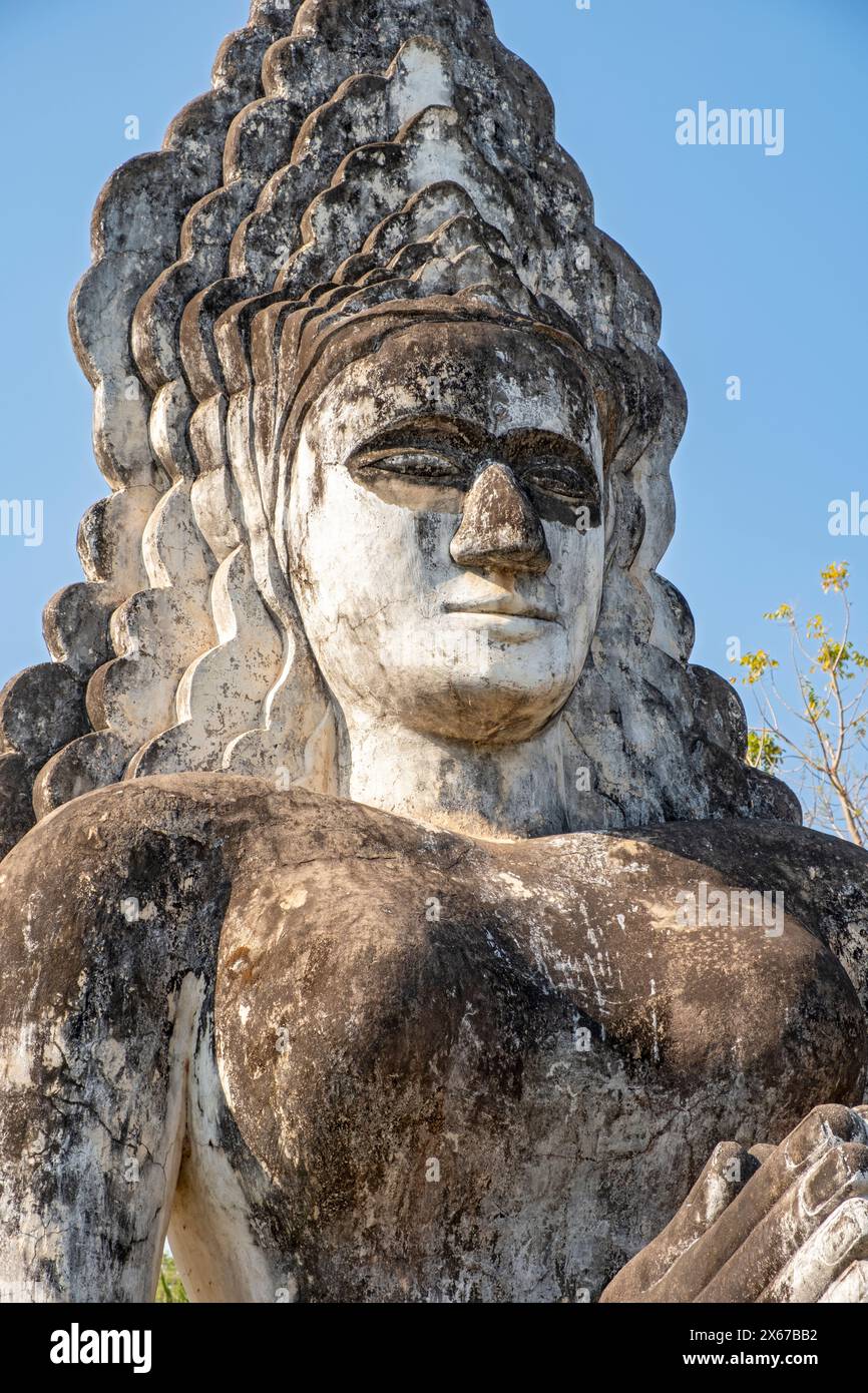 Hindu-Statue im Xieng Khuan Buddha Park, Vientiane, Laos Stockfoto