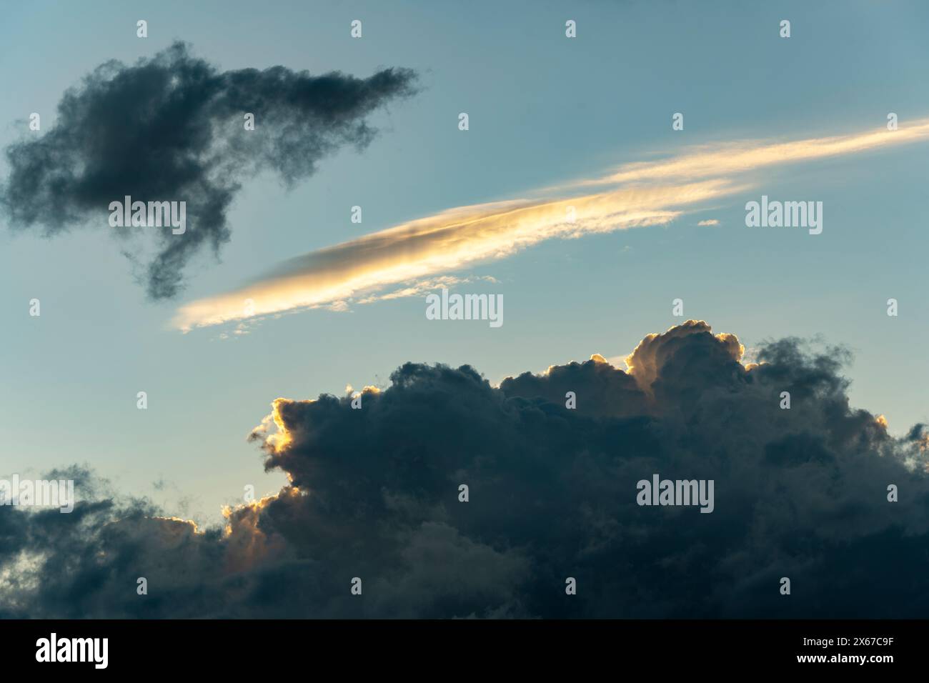 Wolkenformen Stockfoto
