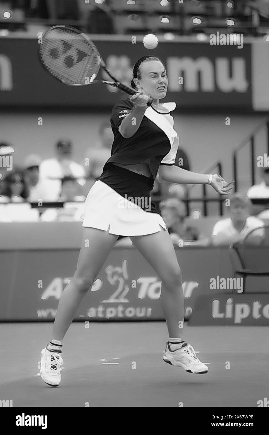 Martina Hingis bei den Lipton Tennis Championships 1999 Stockfoto