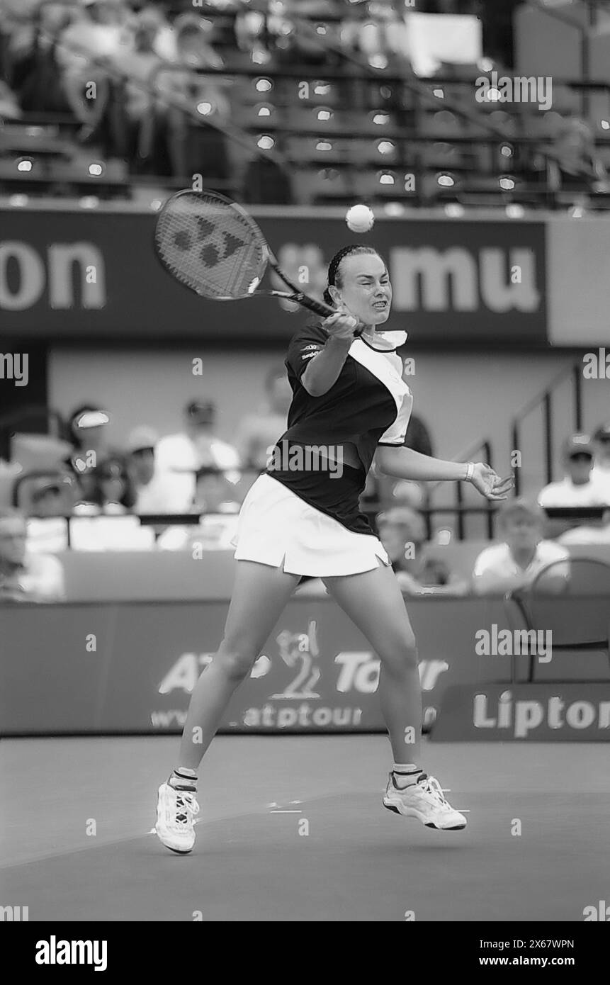 Martina Hingis bei den Lipton Tennis Championships 1999 Stockfoto