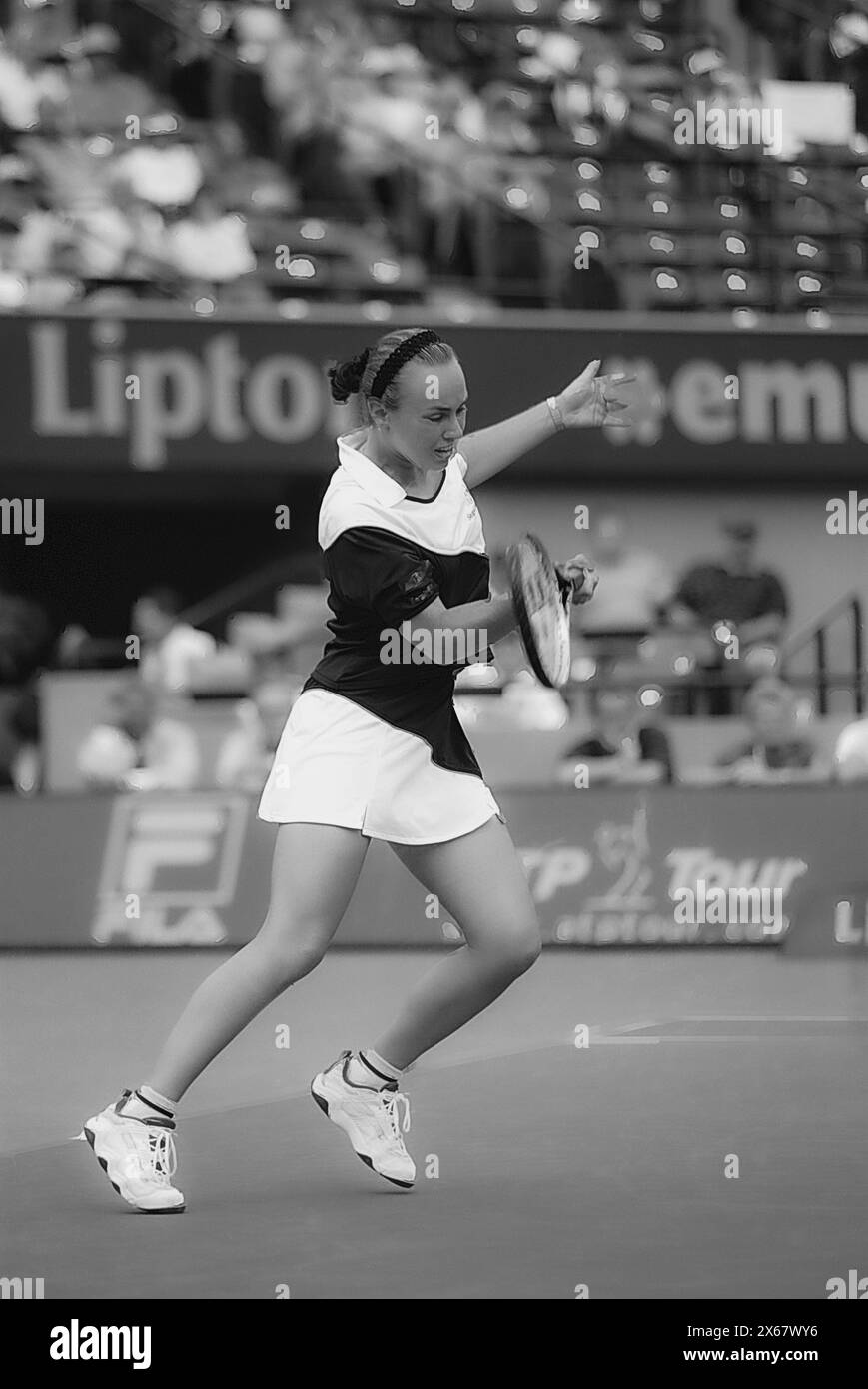Martina Hingis bei den Lipton Tennis Championships 1999 Stockfoto