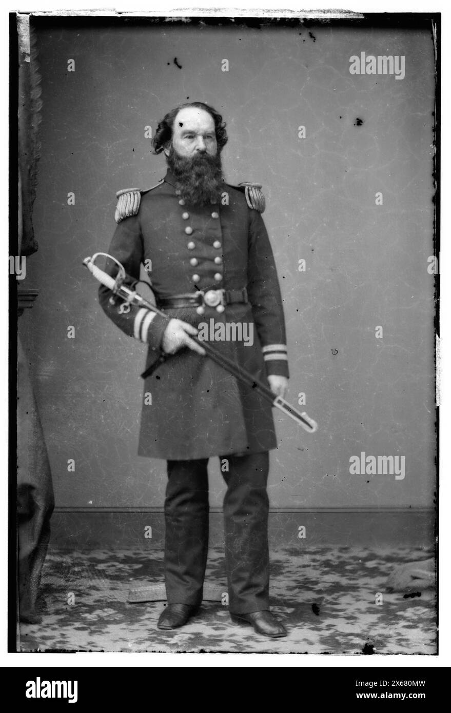 Captain J. Faunce, Revenue Marine, Bürgerkriegsfotos 1861-1865 Stockfoto