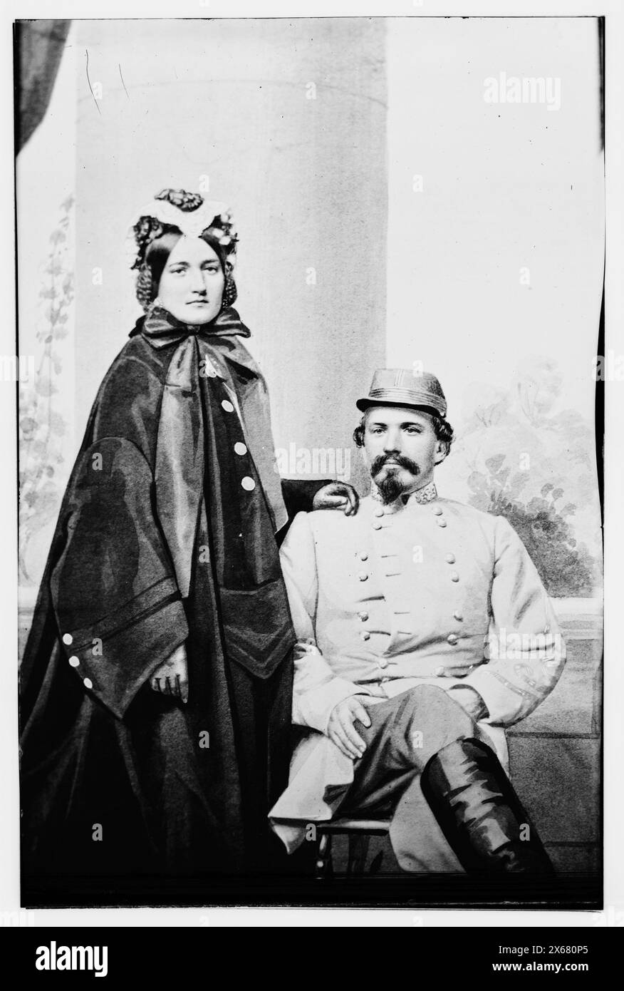 J. H. Morgan & Wife, C.S.A., Civil war Photos 1861-1865 Stockfoto