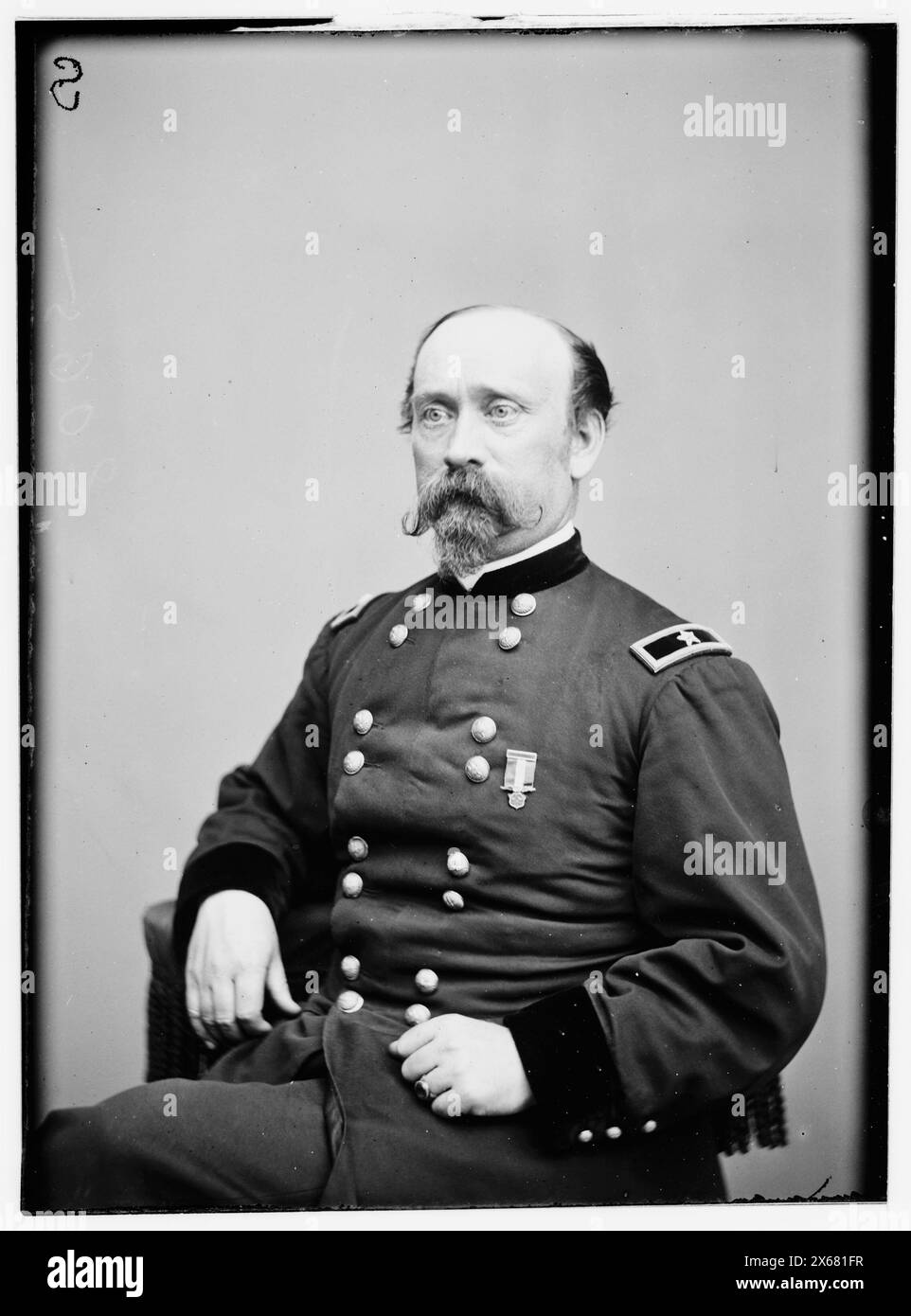 Col. O.V. Dayton, 19. US-Veteran R. Corps, Bürgerkriegsfotos 1861-1865 Stockfoto