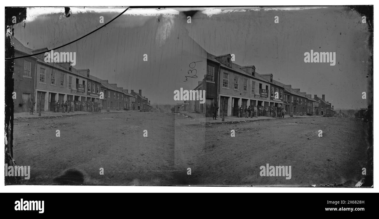Fredericksburg, Virginia. Lagerräume der U.S. Sanitary Commission, Civil war Photographs 1861-1865 Stockfoto
